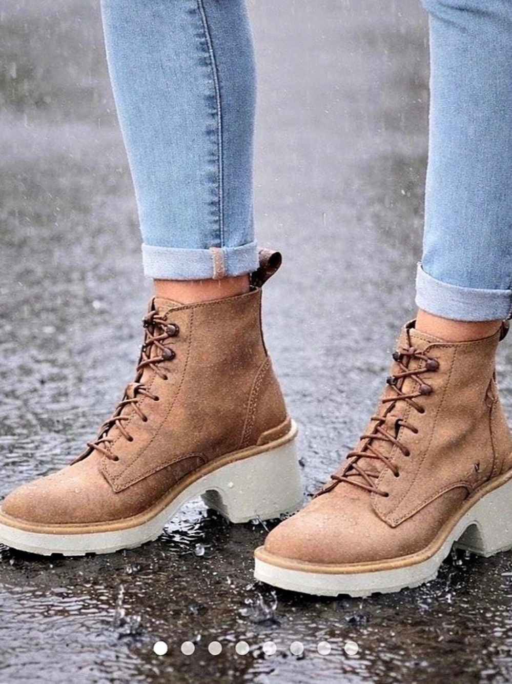 Sorel Explorer Joan Women's Platform Combat Boots in Brown